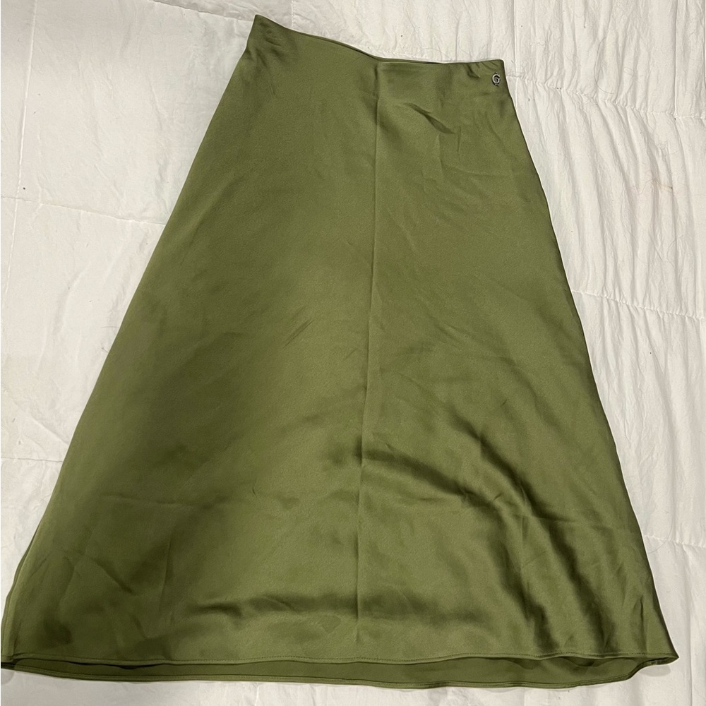 Guess A-Line Skirt in Forest Green